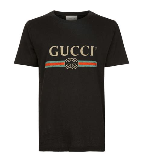 mens gucci tee replica|how to check gucci t shirt.